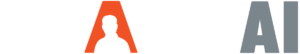 Clark AI Services logo reversed gray.